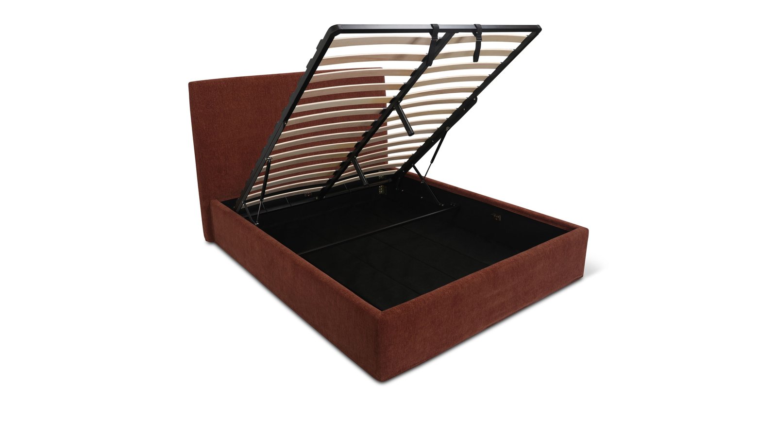 Wave Storage Bed Queen Toffee - Image 5